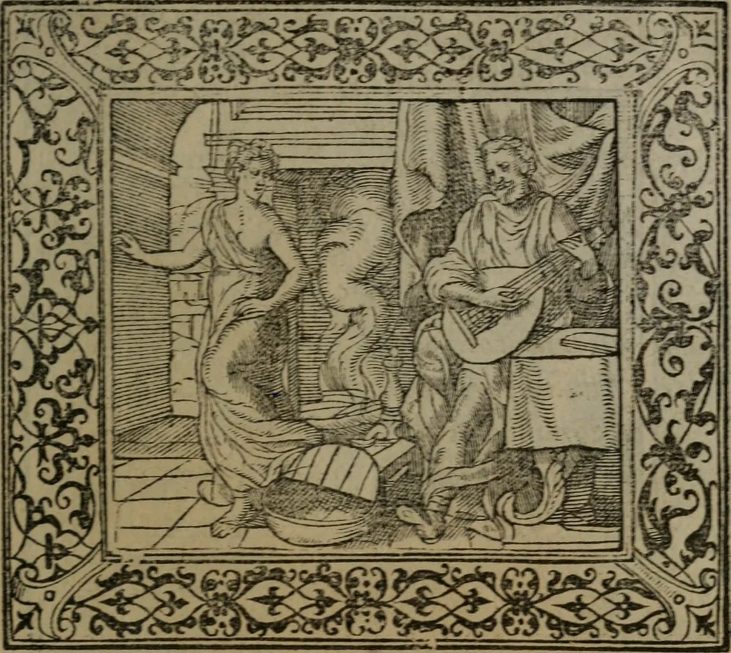 An illustration from Emblemata, 1564, leaf 184