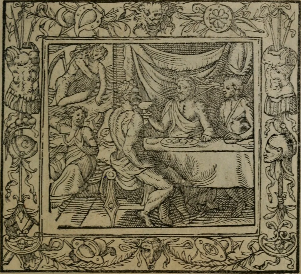 An illustration from Emblemata, 1564, leaf 186