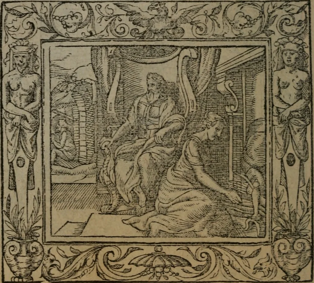An illustration from Emblemata, 1564, leaf 187