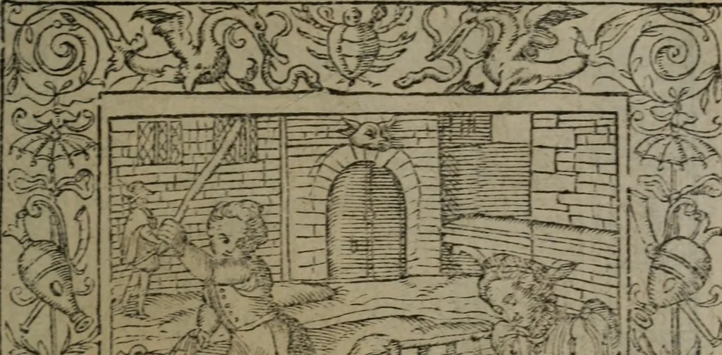 An illustration from Emblemata, 1564, leaf 188