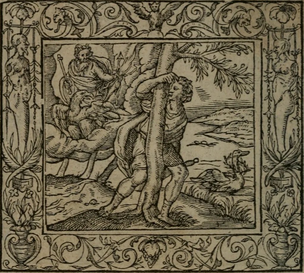 An illustration from Emblemata, 1564, leaf 19