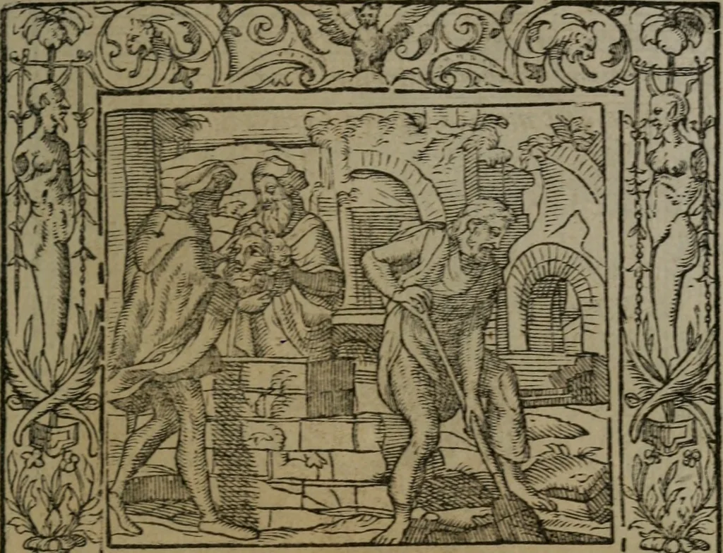 An illustration from Emblemata, 1564, leaf 196