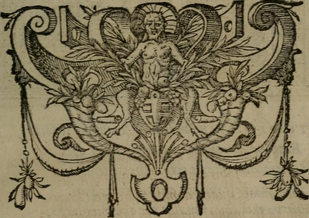 An illustration from Emblemata, 1564, leaf 20