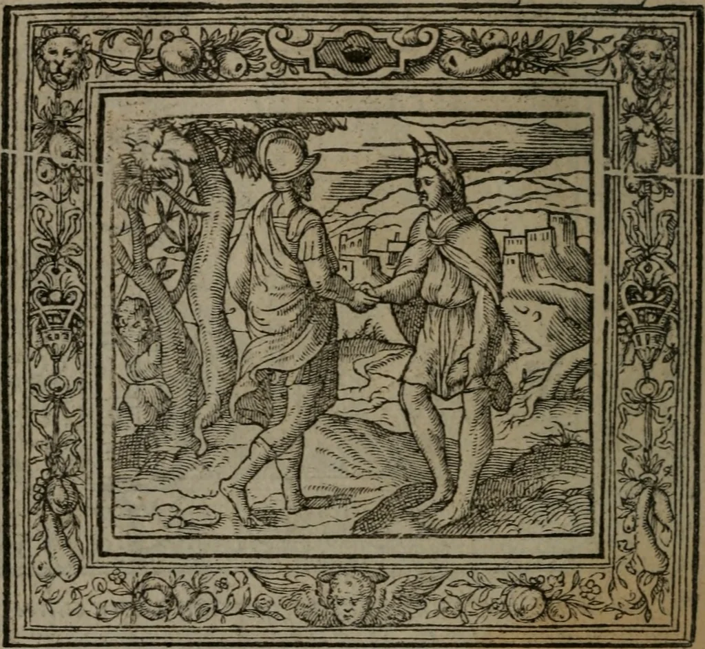 An illustration from Emblemata, 1564, leaf 203