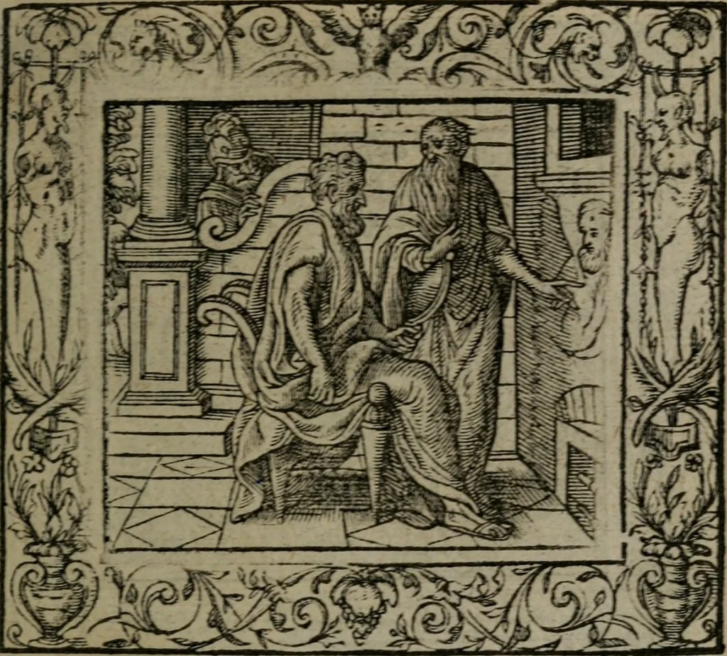 An illustration from Emblemata, 1564, leaf 206