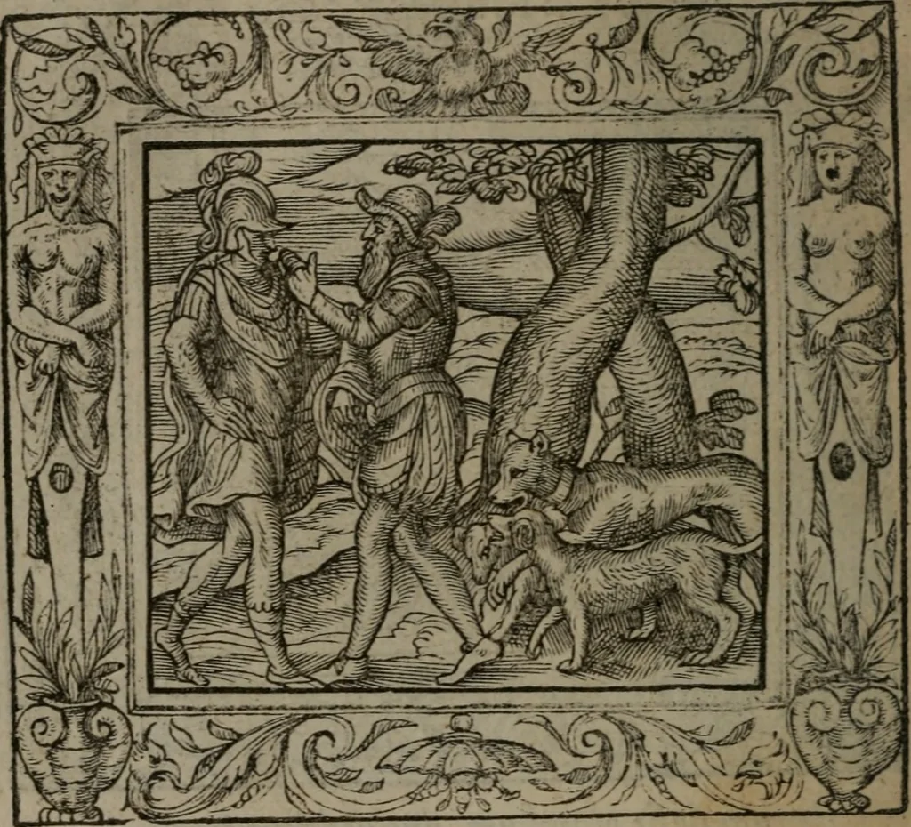 An illustration from Emblemata, 1564, leaf 207