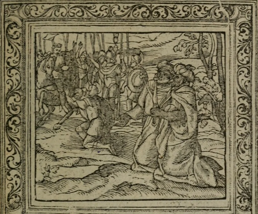 An illustration from Emblemata, 1564, leaf 208