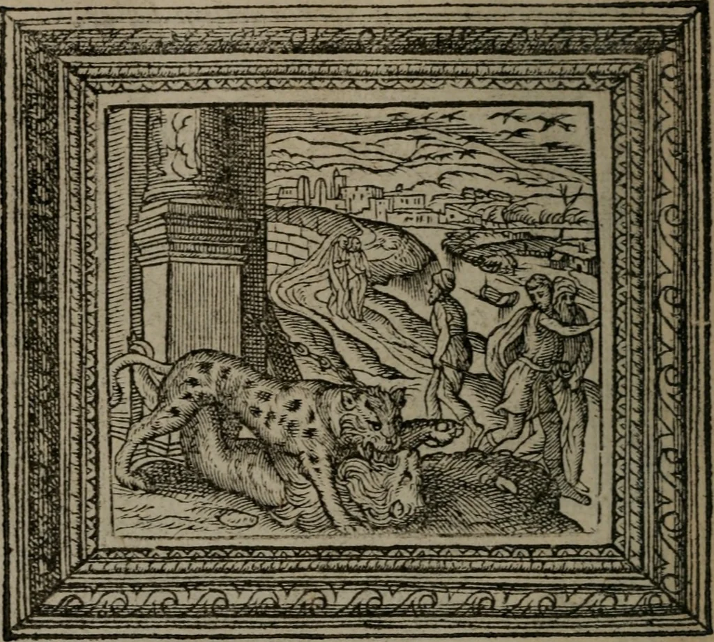 An illustration from Emblemata, 1564, leaf 209