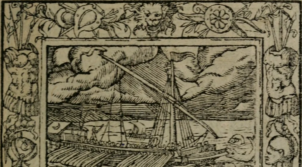 An illustration from Emblemata, 1564, leaf 210