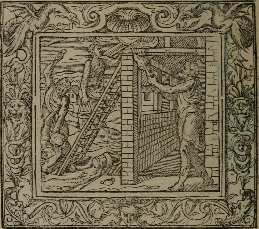 An illustration from Emblemata, 1564, leaf 211