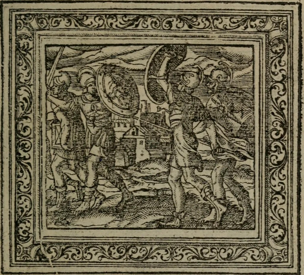 An illustration from Emblemata, 1564, leaf 216