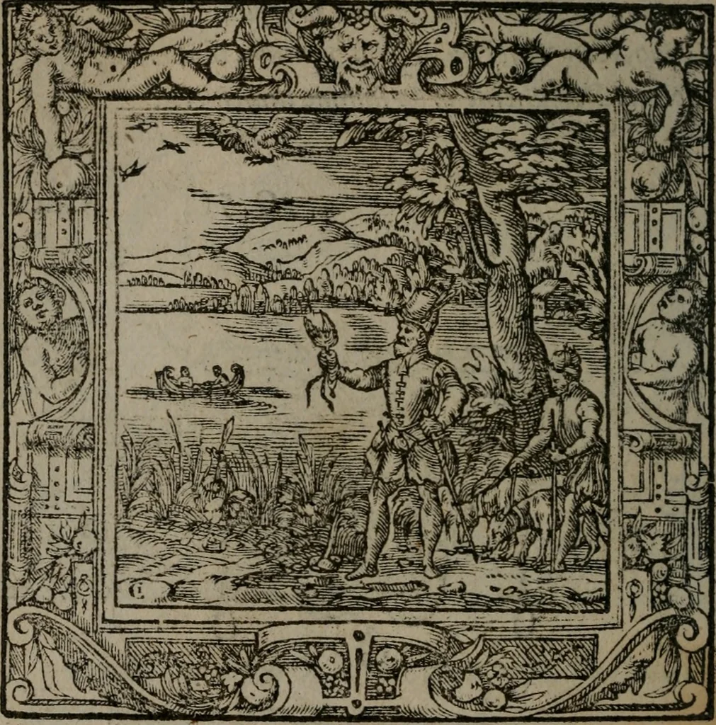 An illustration from Emblemata, 1564, leaf 223