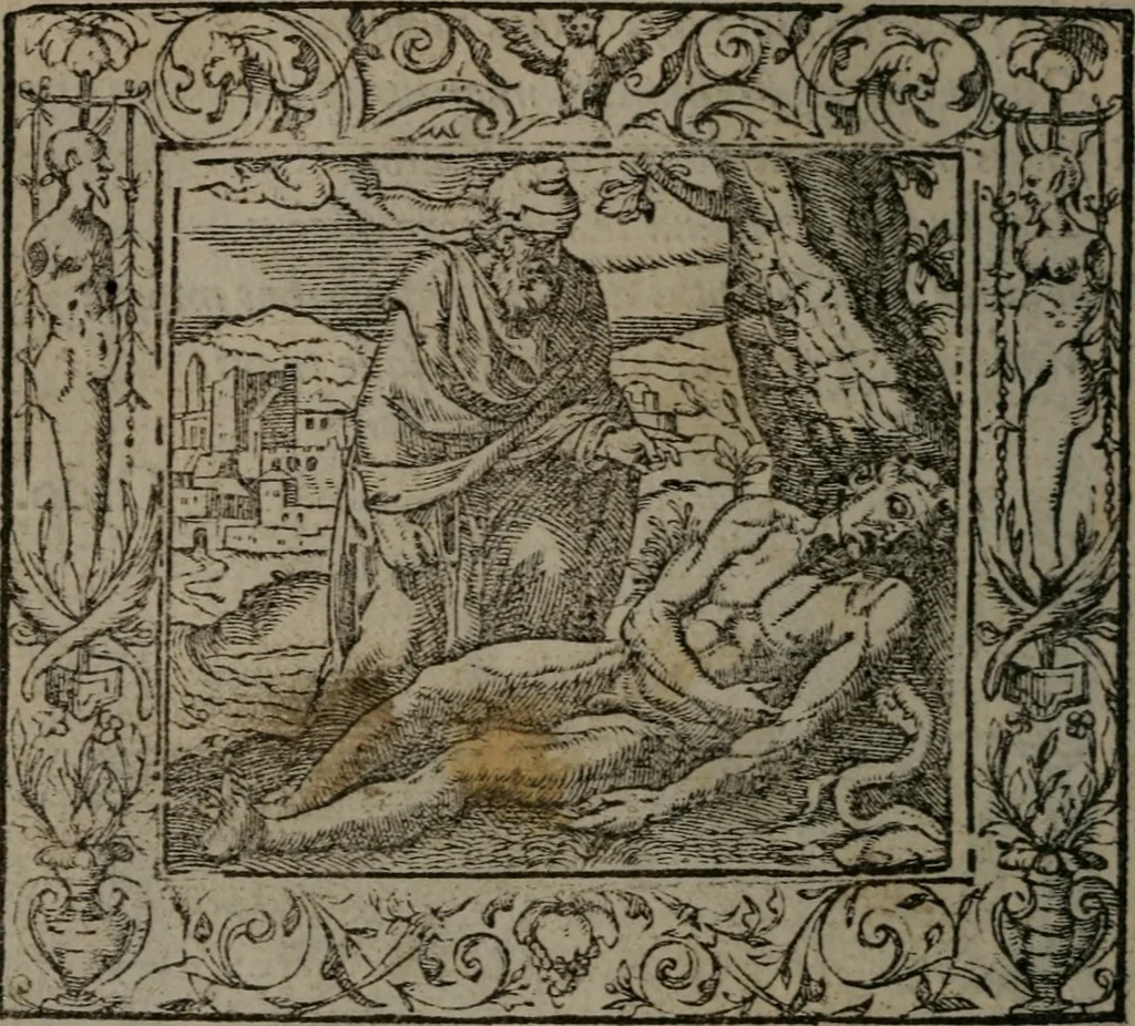 An illustration from Emblemata, 1564, leaf 225