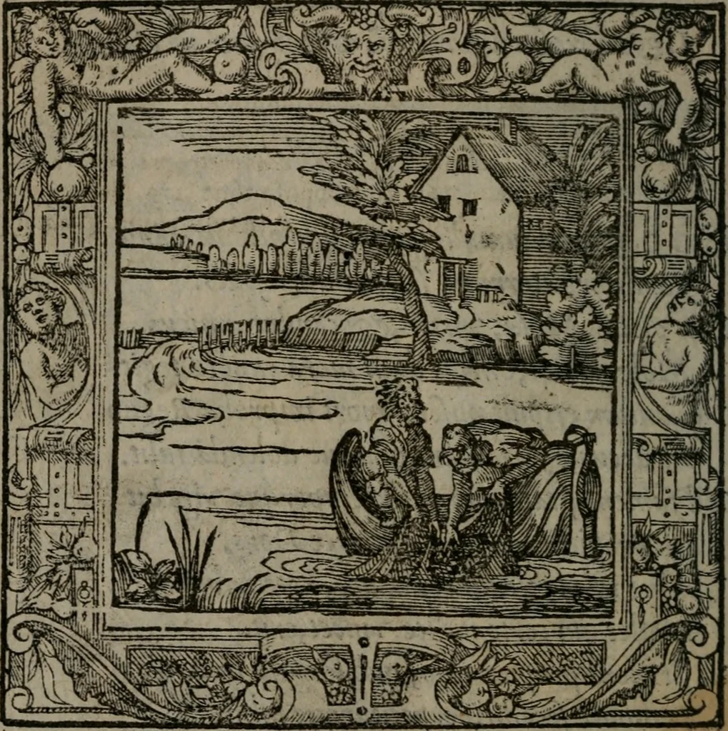 An illustration from Emblemata, 1564, leaf 235