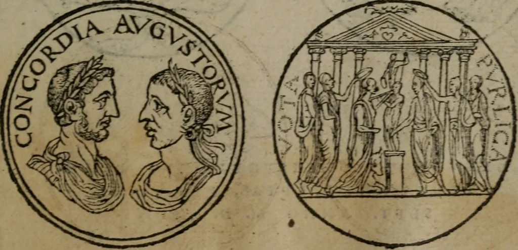 An illustration from Emblemata, 1564, leaf 244