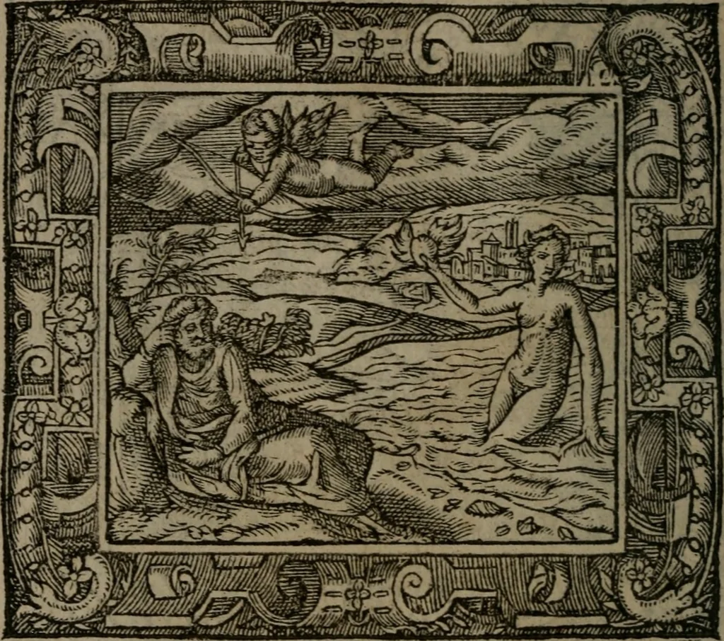 An illustration from Emblemata, 1564, leaf 25