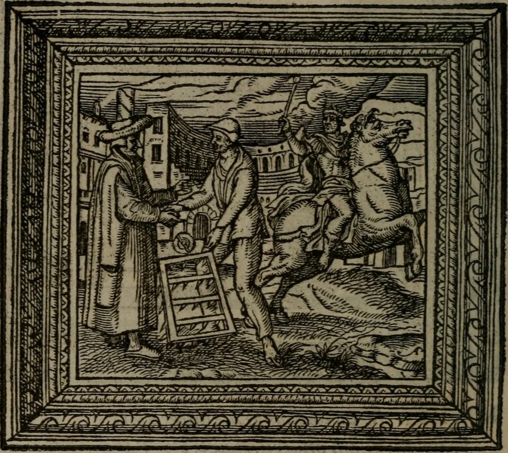 An illustration from Emblemata, 1564, leaf 33