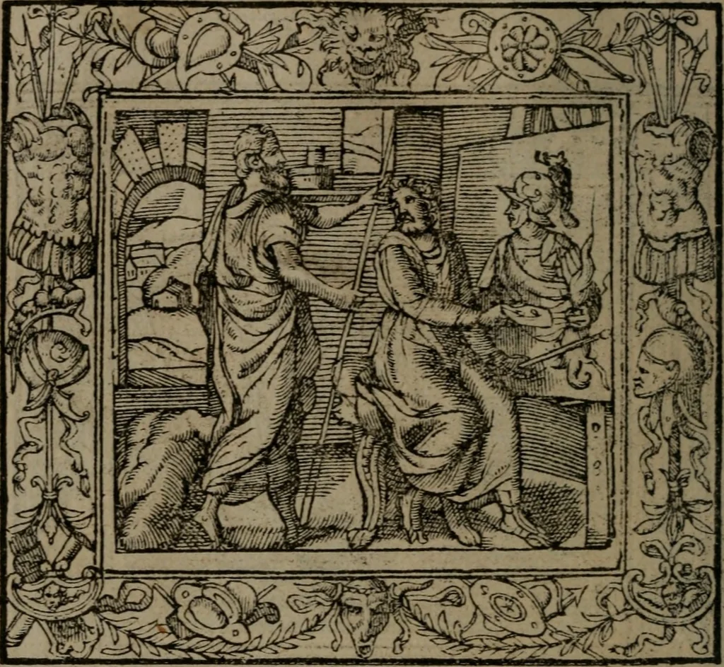 An illustration from Emblemata, 1564, leaf 41