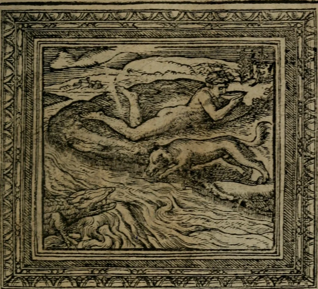 An illustration from Emblemata, 1564, leaf 46