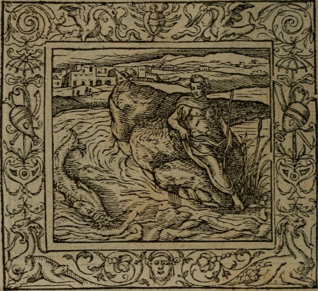 An illustration from Emblemata, 1564, leaf 47