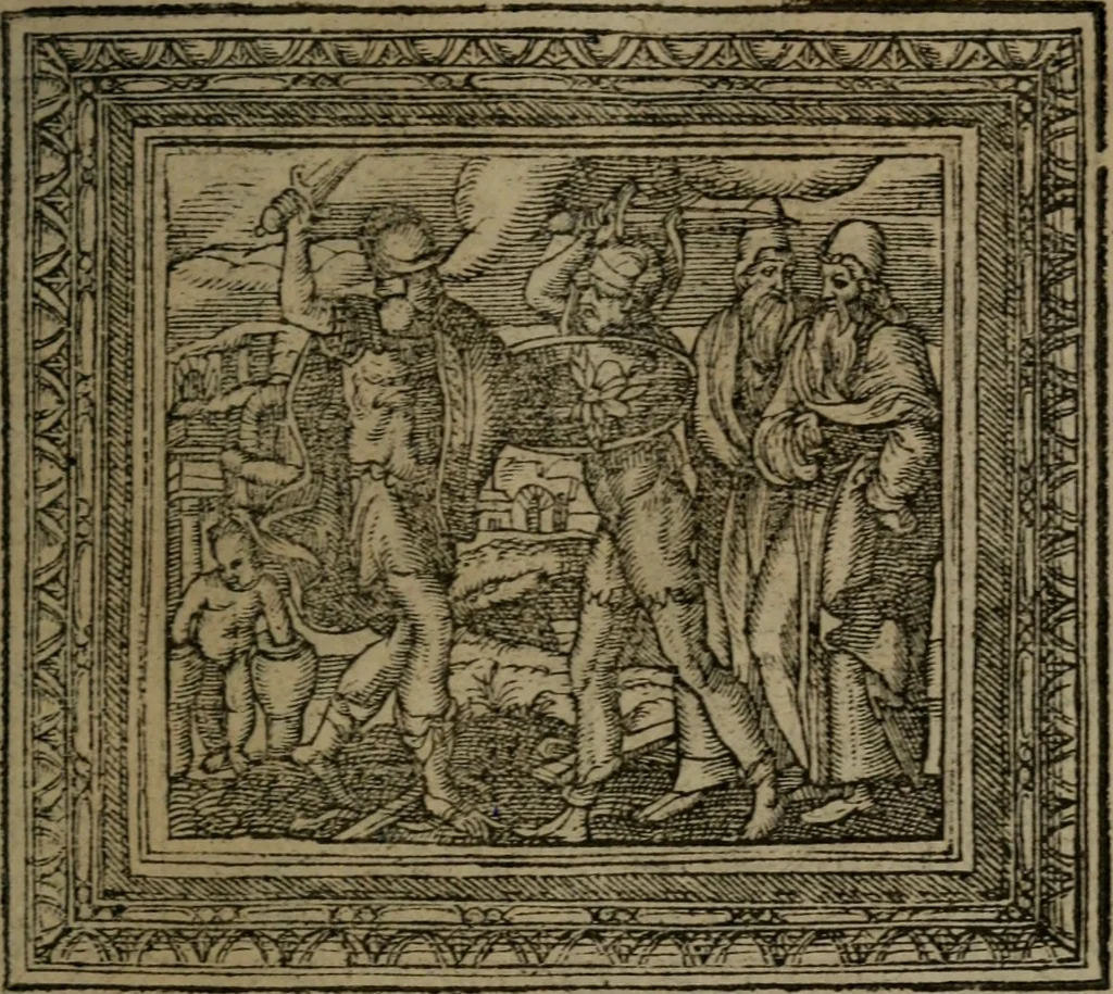 An illustration from Emblemata, 1564, leaf 48