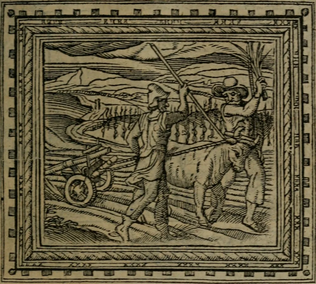 An illustration from Emblemata, 1564, leaf 54