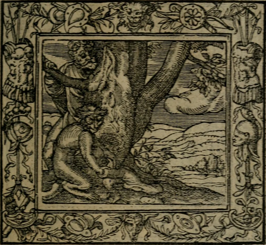 An illustration from Emblemata, 1564, leaf 56