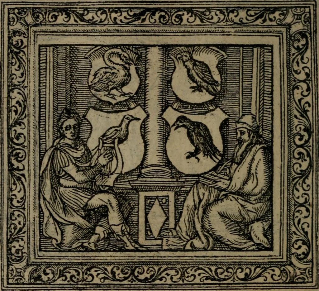 An illustration from Emblemata, 1564, leaf 59