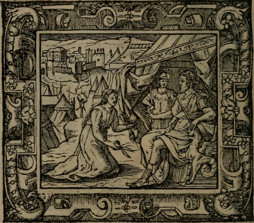 An illustration from Emblemata, 1564, leaf 61