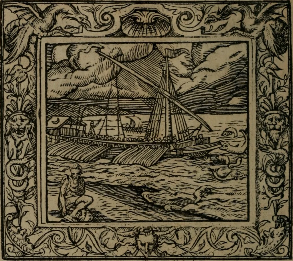 An illustration from Emblemata, 1564, leaf 69