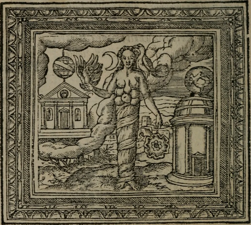 An illustration from Emblemata, 1564, leaf 79