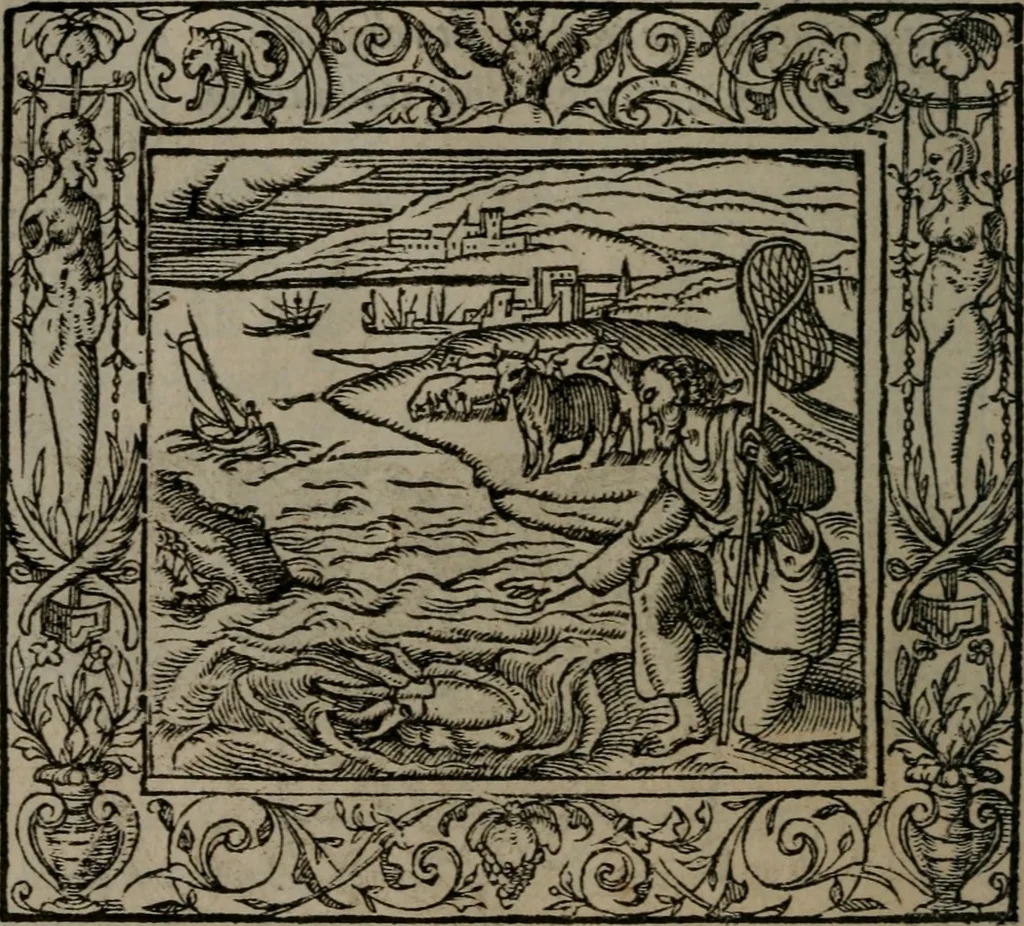 An illustration from Emblemata, 1564, leaf 81