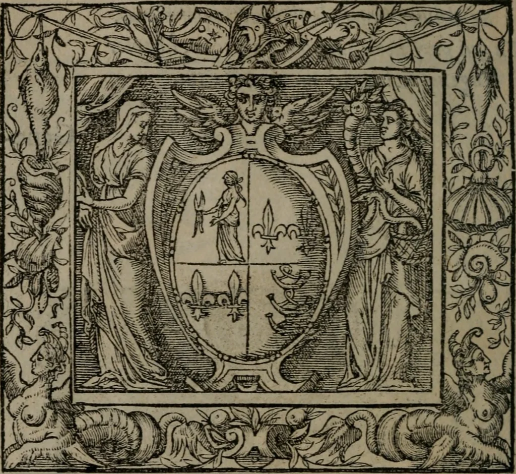 An illustration from Emblemata, 1564, leaf 83