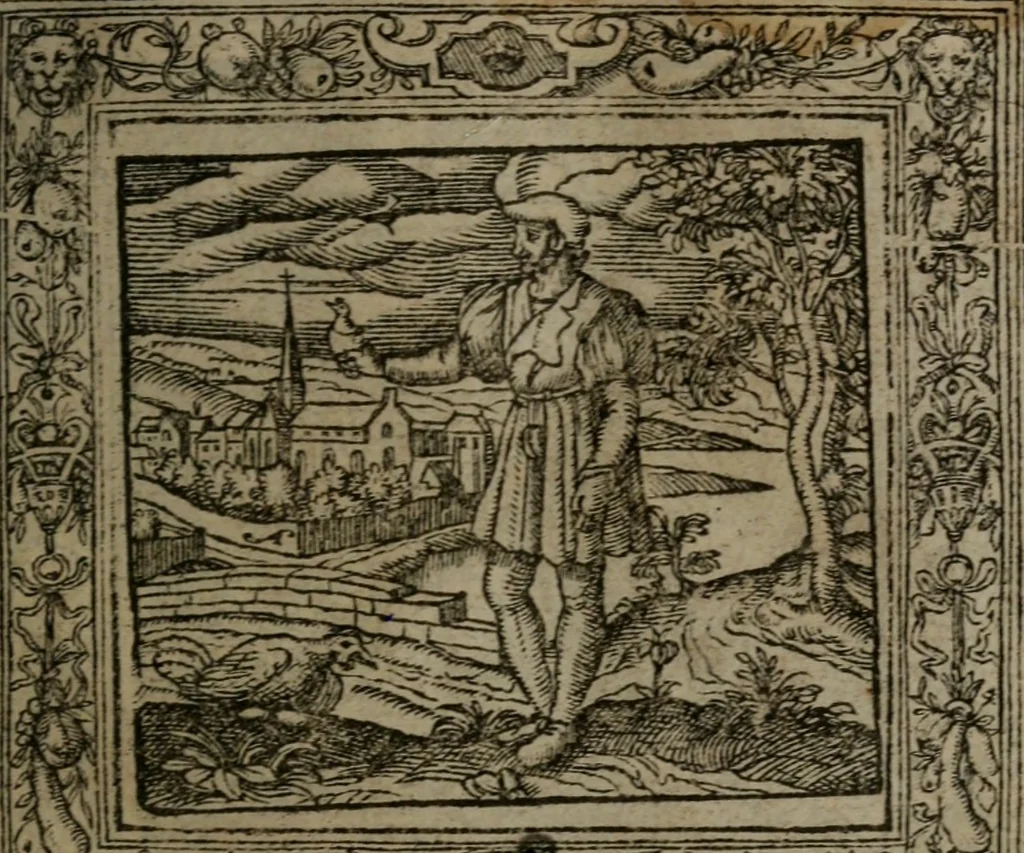An illustration from Emblemata, 1564, leaf 86