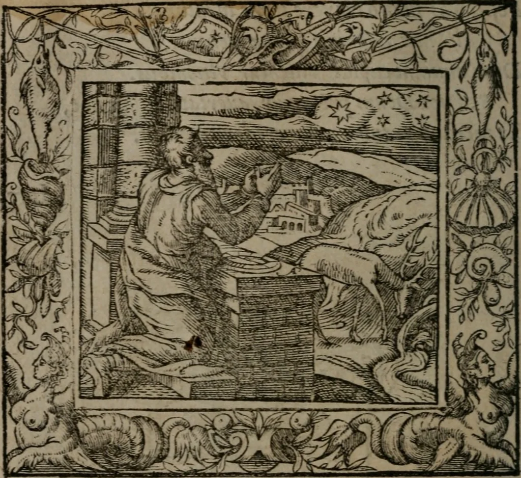 An illustration from Emblemata, 1564, leaf 89