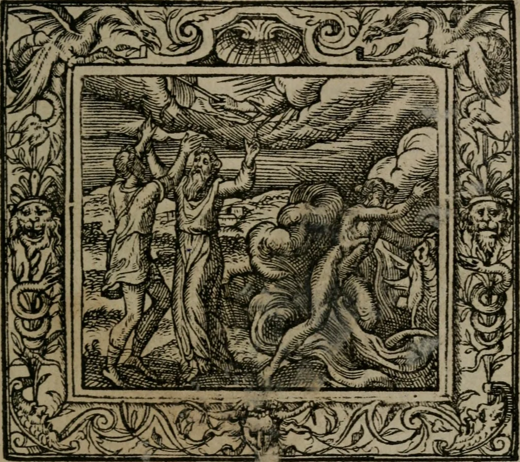 An illustration from Emblemata, 1564, leaf 92