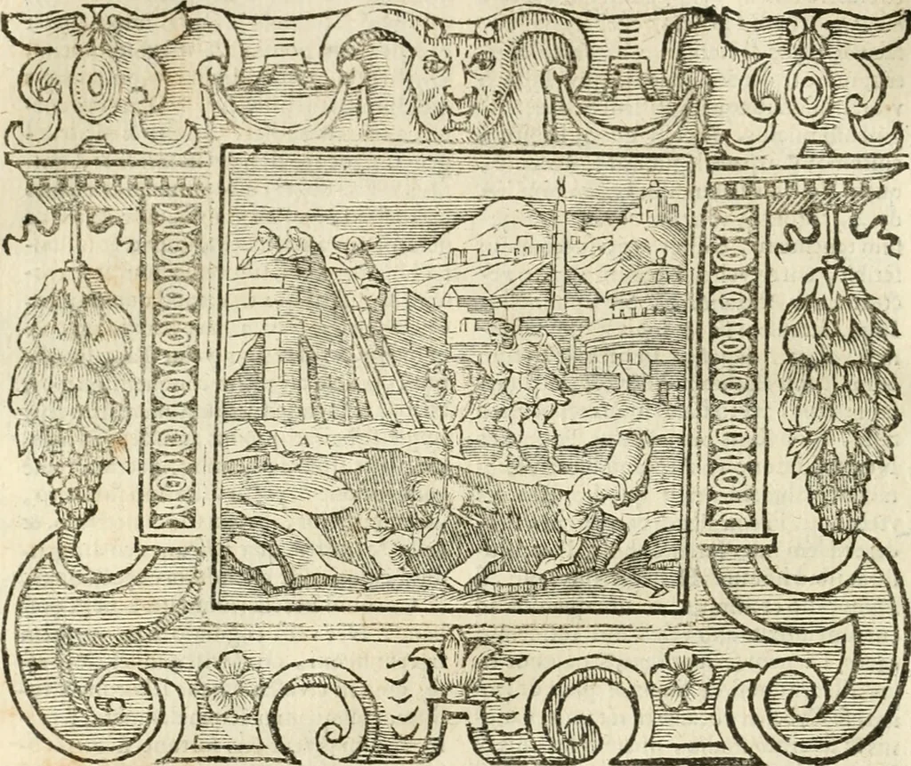 An illustration from Emblemata, 1661, leaf 101