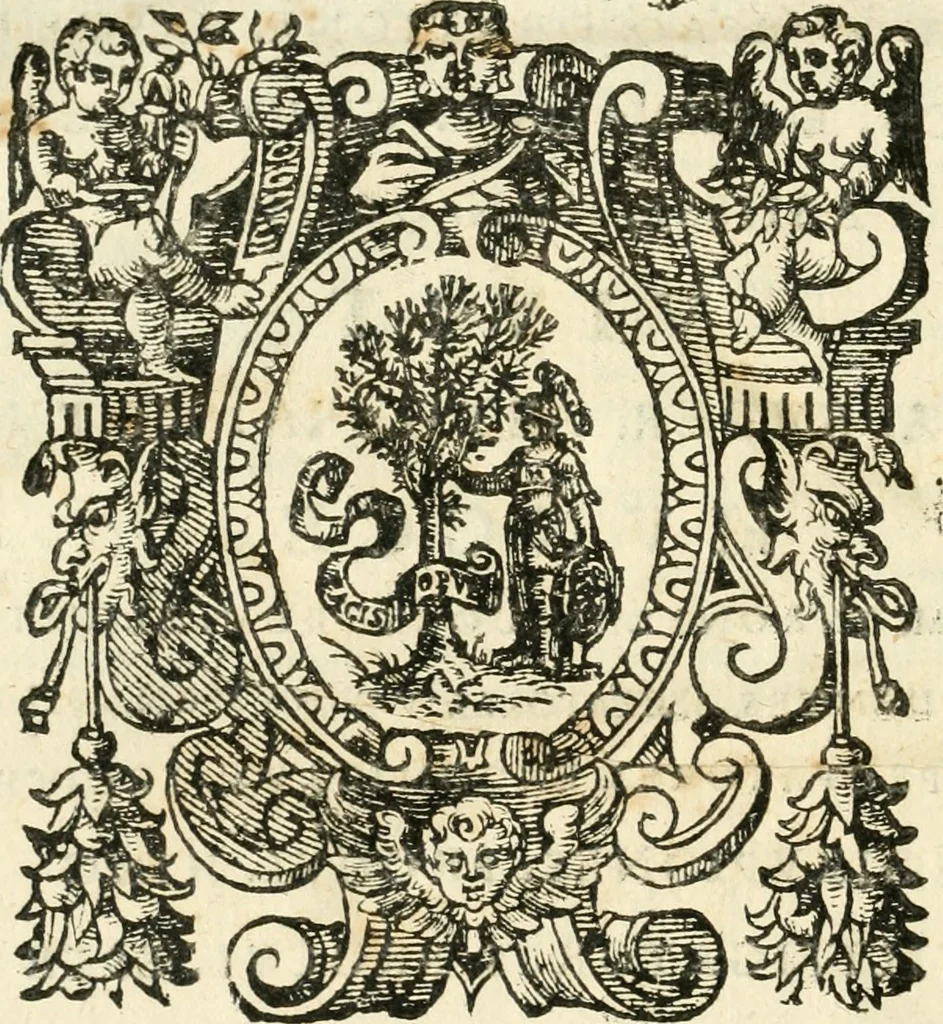 An illustration from Emblemata, 1661, leaf 1085