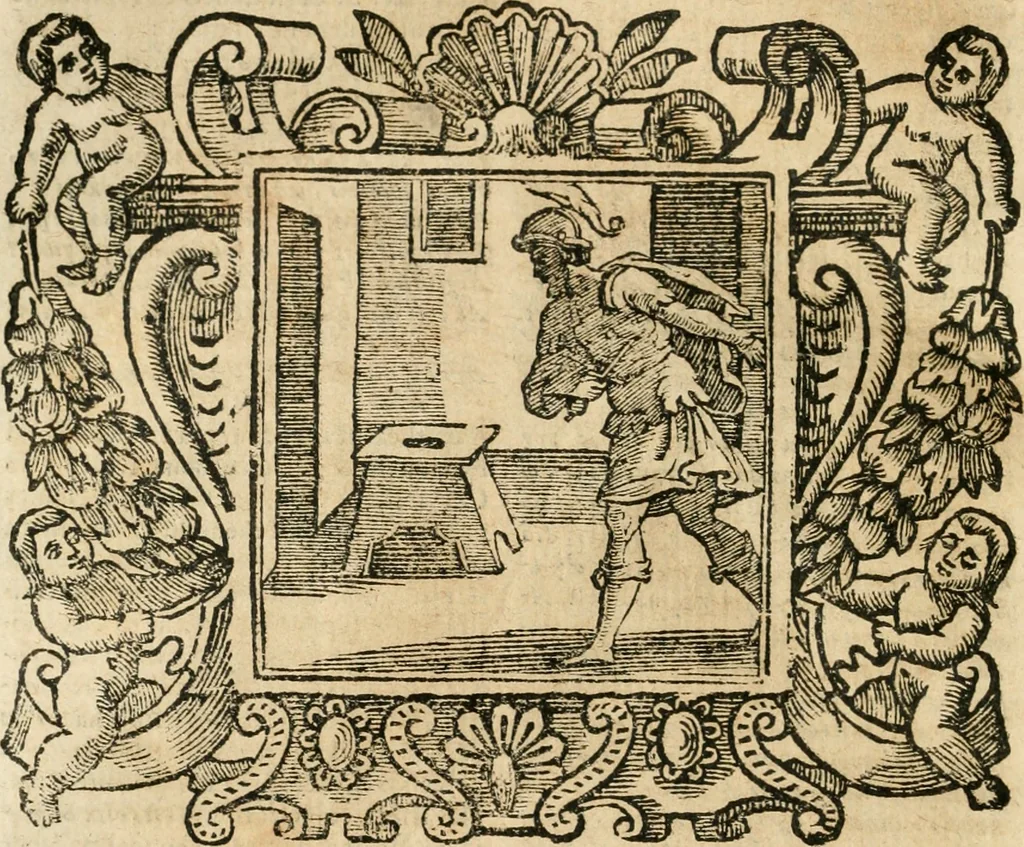 An illustration from Emblemata, 1661, leaf 595