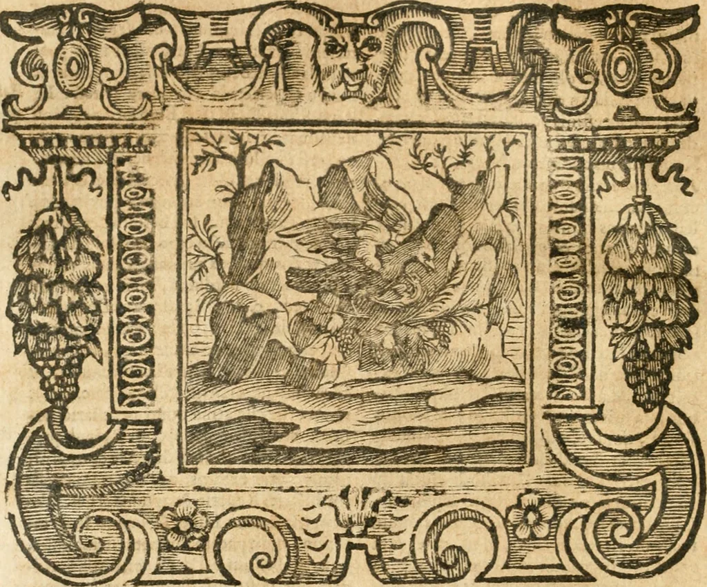 An illustration from Emblemata, 1661, leaf 825