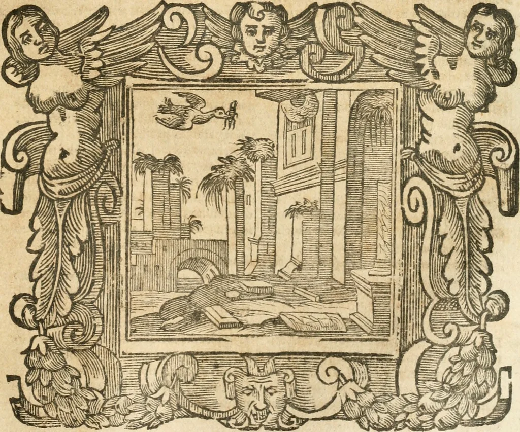 An illustration from Emblemata, 1661, leaf 830