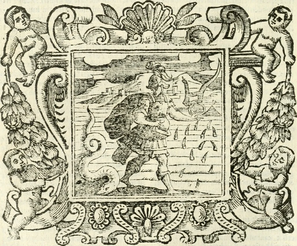 An illustration from Emblemata, 1661, leaf 863