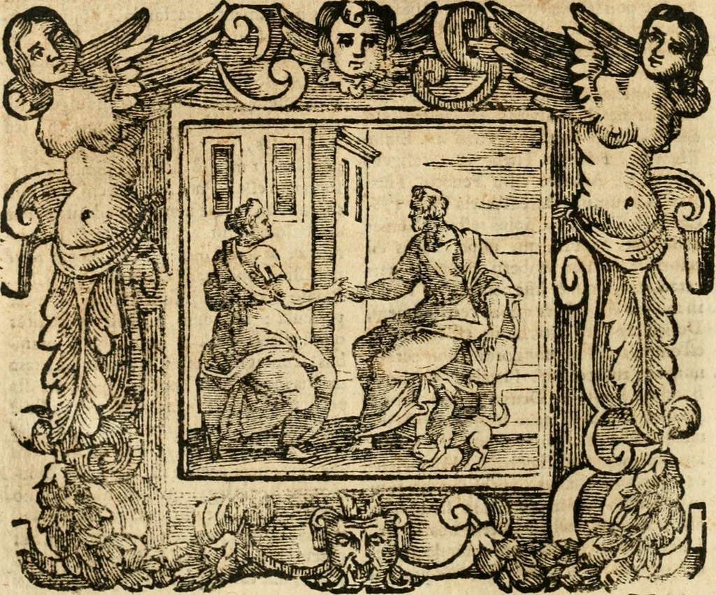 An illustration from Emblemata, 1661, leaf 895