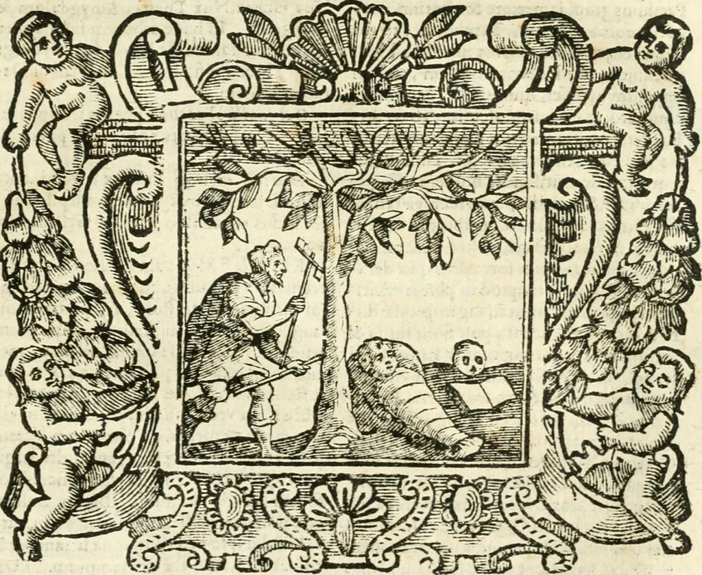 An illustration from Emblemata, 1661, leaf 958