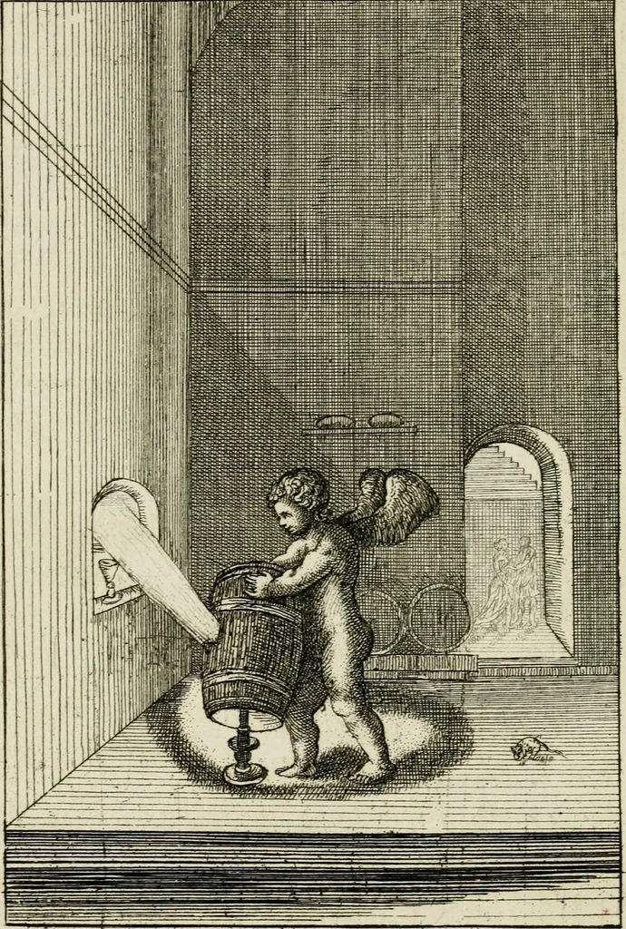 An illustration from Emblemata amatoria = Emblems of love = Embleme d'amore = Emblemes d'amour : in four languages, dedicated to the ladys, 1683, leaf 51