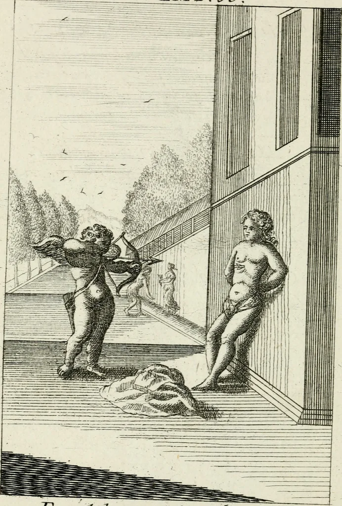An illustration from Emblemata amatoria = Emblems of love = Embleme d'amore = Emblemes d'amour : in four languages, dedicated to the ladys, 1683, leaf 81