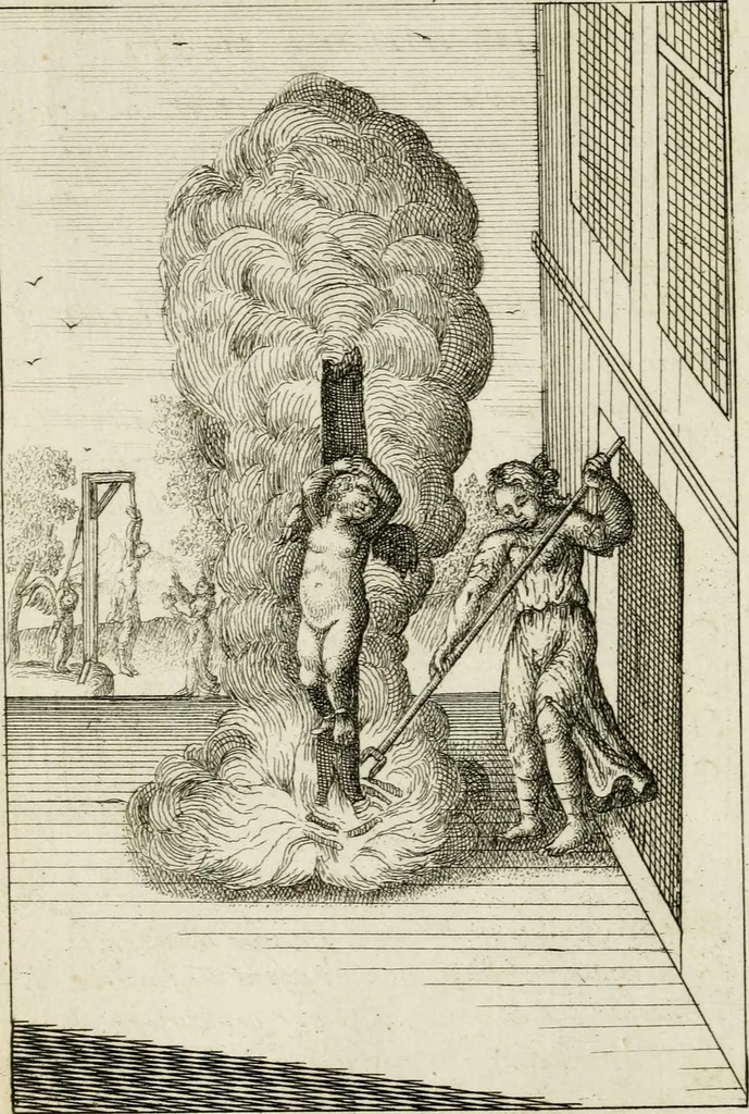 An illustration from Emblemata amatoria = Emblems of love = Embleme d'amore = Emblemes d'amour : in four languages, dedicated to the ladys, 1683, leaf 93