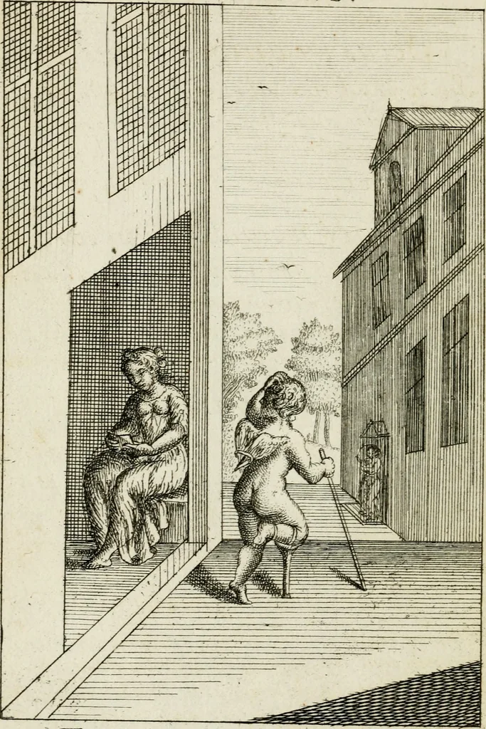 An illustration from Emblemata amatoria = Emblems of love = Embleme d'amore = Emblemes d'amour : in four languages, dedicated to the ladys, 1683, leaf 97