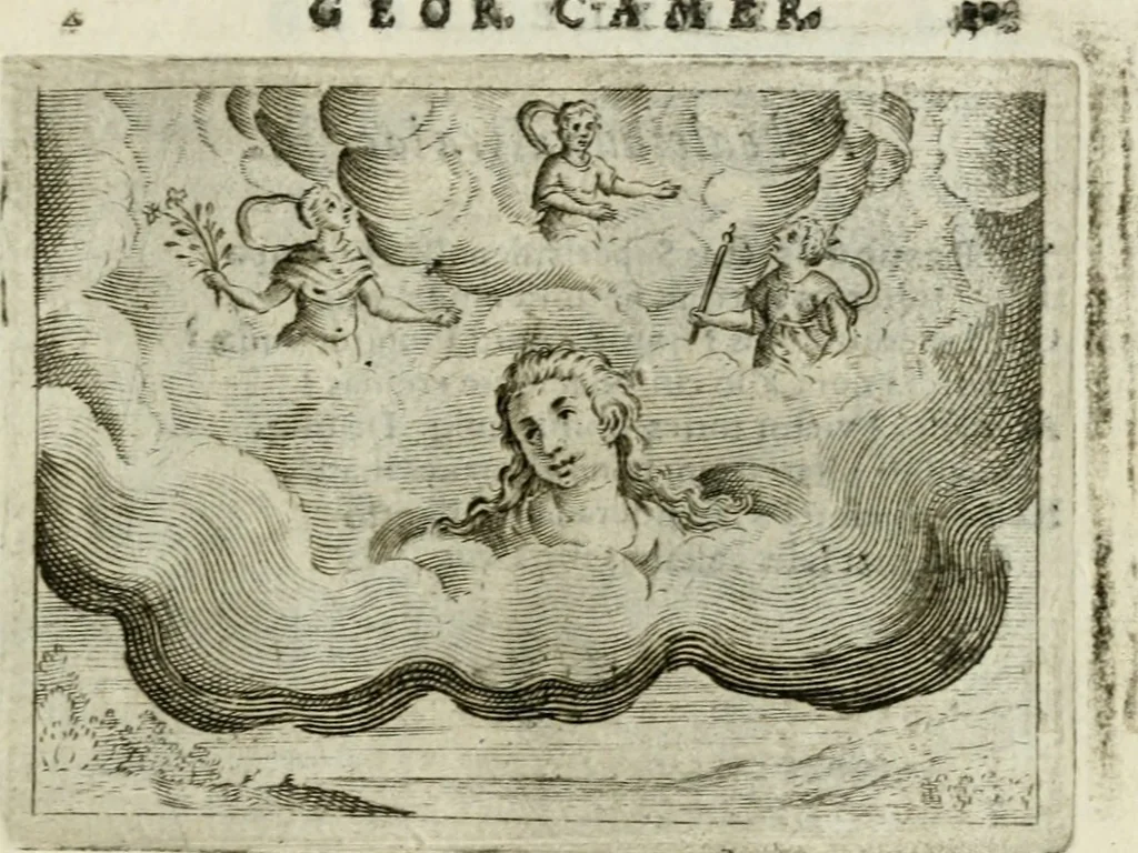 An illustration from Emblemata amatoria Georgii Camerarii, 1627, leaf 106