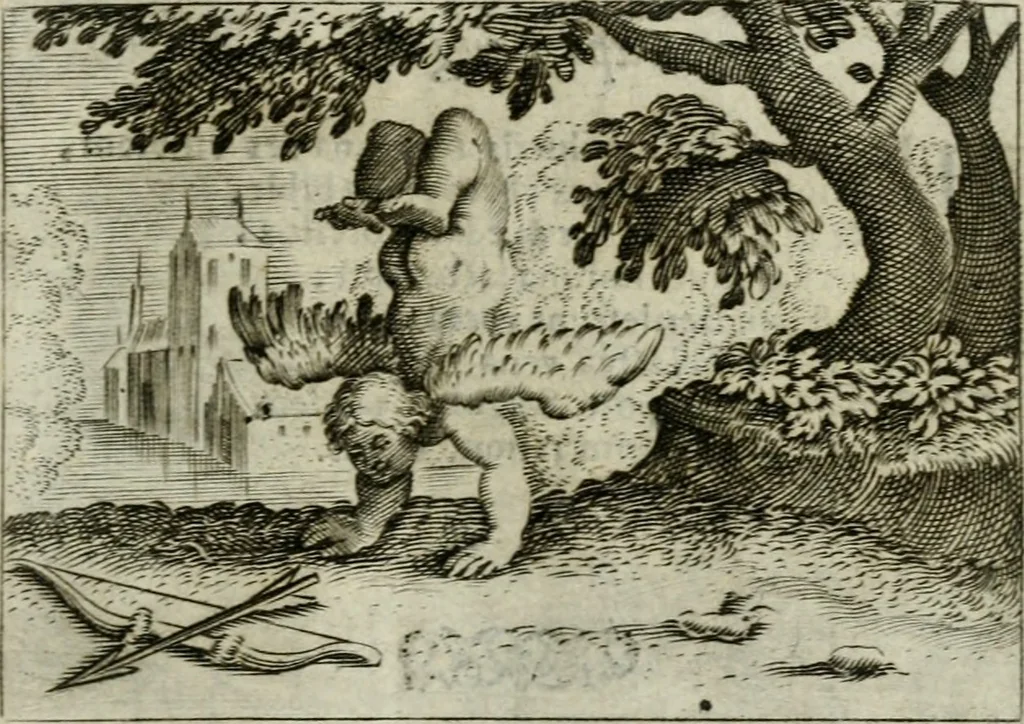 An illustration from Emblemata amatoria Georgii Camerarii, 1627, leaf 108